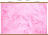 Schoolplaat – Roze schapenvachtje  - 120x80cm Foto op Textielposter (Wanddecoratie op Schoolplaat)