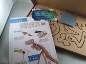 Bouwpakket t-rex Kindercrea 50 cm hoog hout
