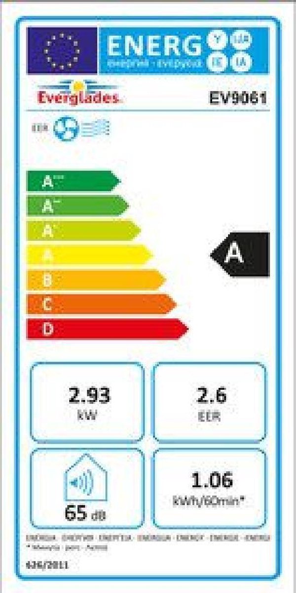 Afbeelding 2 van Everglades EV9061 Portable airco 10000 btu
