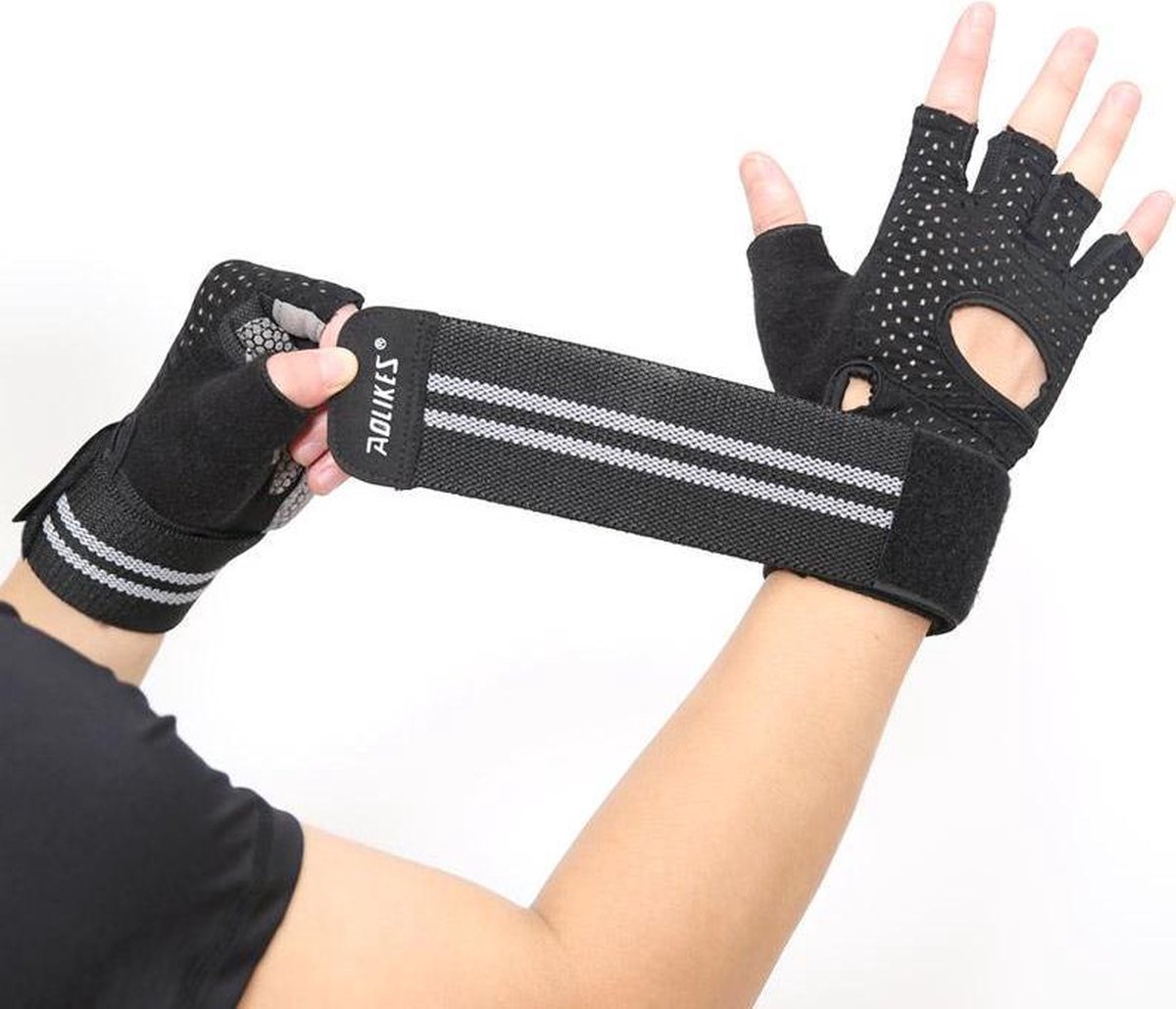 Fitness Gloves -Maat L - Fitness handschoenen - Gewichthefhandschoenen - Sporthandschoenen - Fit Sport