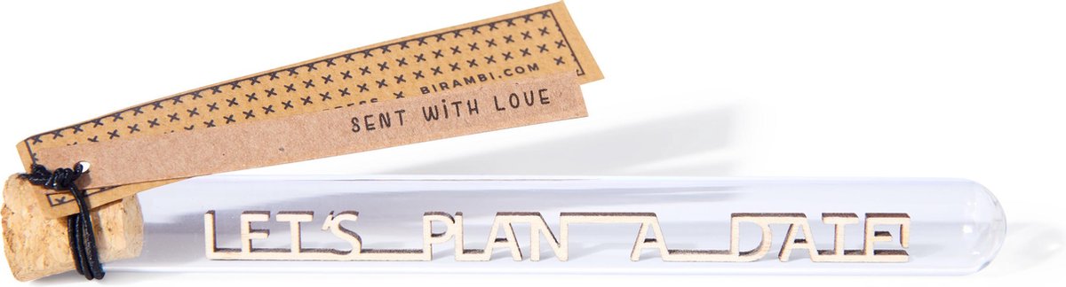 Message in a bottle -lets plan a date - Valentijn cadeau voor hem haar -Valentijn Vrouw Man - Liefdescadeau - dating - Valentijnsdag cadeau -