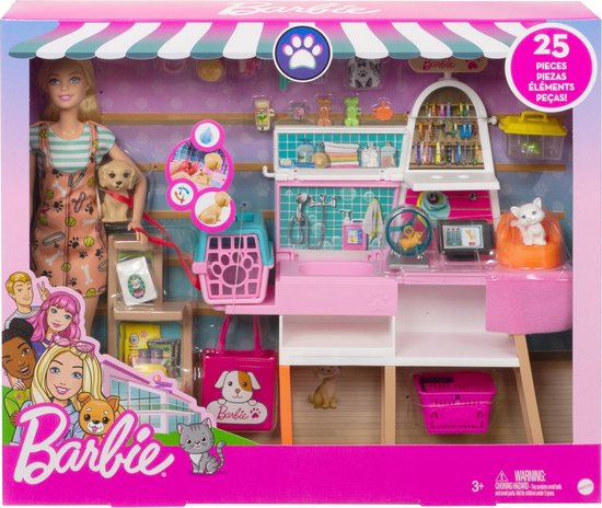 Barbie Dierenwinkel Speelset