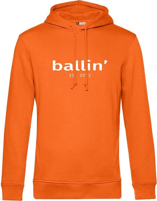 Ballin Est. 2013 - Heren Hoodies Basic Hoodie - Oranje - Maat XS
