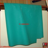 Rubber bedzeil - bengal rubber - medisch groen - 120x200 cm - 1B