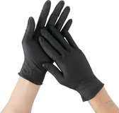 Nitrile Zwart Handschonen maat L 100 stuks