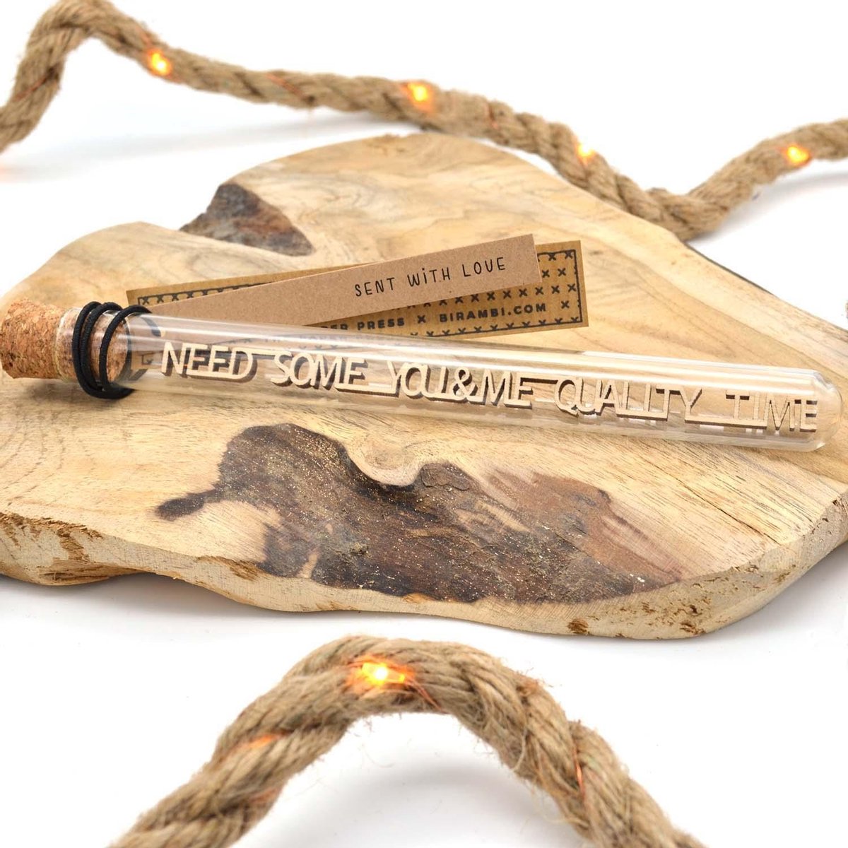 Message in a bottle - Need some you & me quality time - Valentijn cadeau voor hem haar -Valentijn Vrouw Man - Liefdescadeau - Dating - Valentijnsdag cadeau - Valentijnskaart - Valentijnsdag kaart