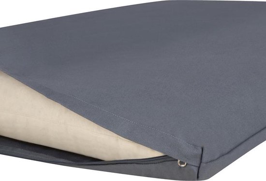 Ecoyogi - Zabuton - Meditatiemat vierkant - 85 x 70 x 7 cm - Bordeaux - Eco katoen - Wasbare hoes van Ecoyogi — afbeelding 2