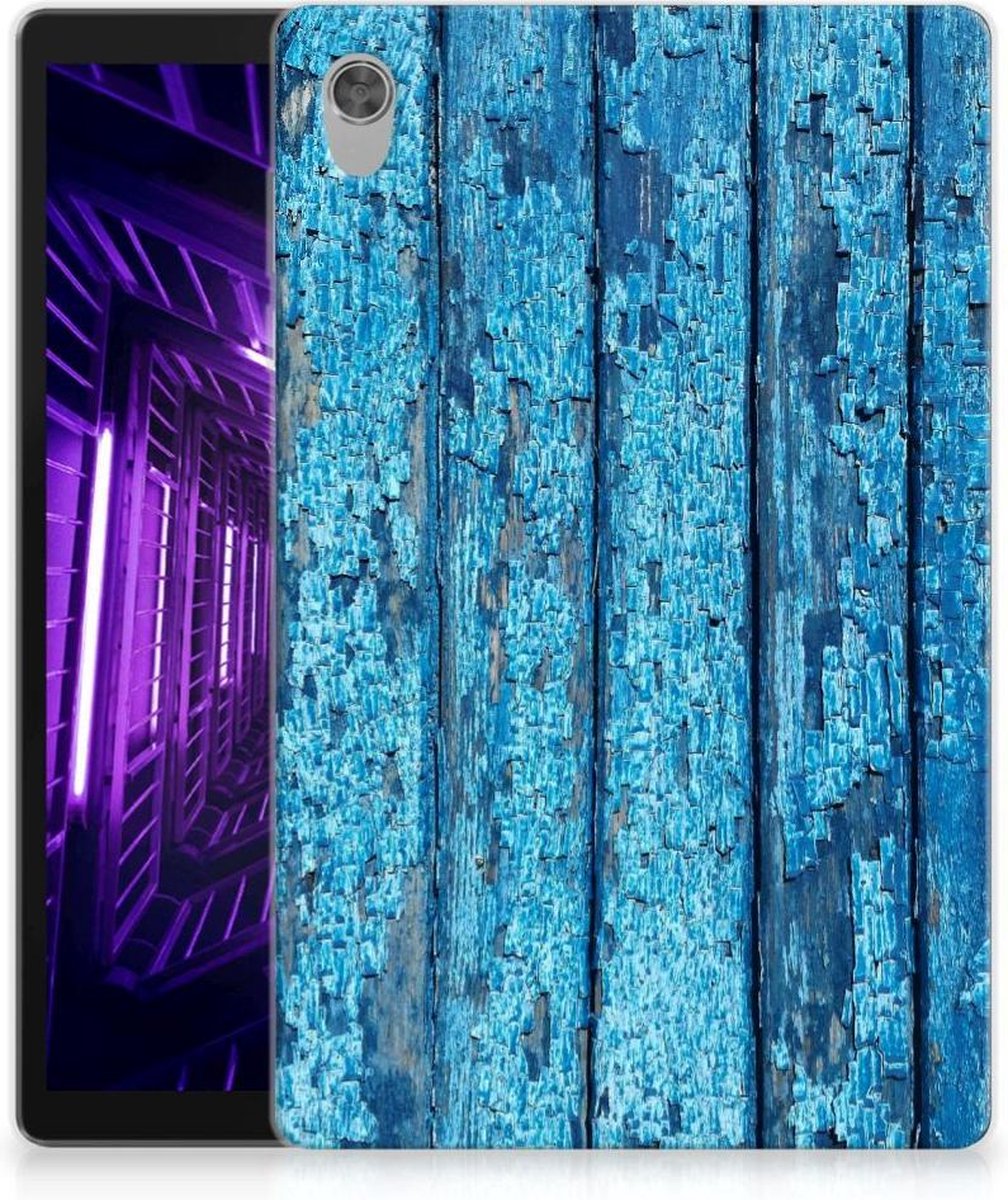 Lenovo Tab M10 HD (2de generatie) Silicone Tablet Hoes Wood Blue