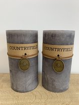 Countryfield stompkaars grijs - set van 2 - Ø7 | Hoogte 14,0 cm