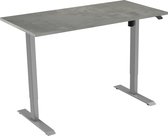 Active zit sta bureau elektrisch -  120 x 80 cm - grijs frame - Oxyd werkblad- ergonomisch bureau - verstelbaar bureau