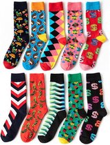 Vrolijke sokken - leuke sokken - set sokken – originele sokken – trendy sokken - tik tok trends