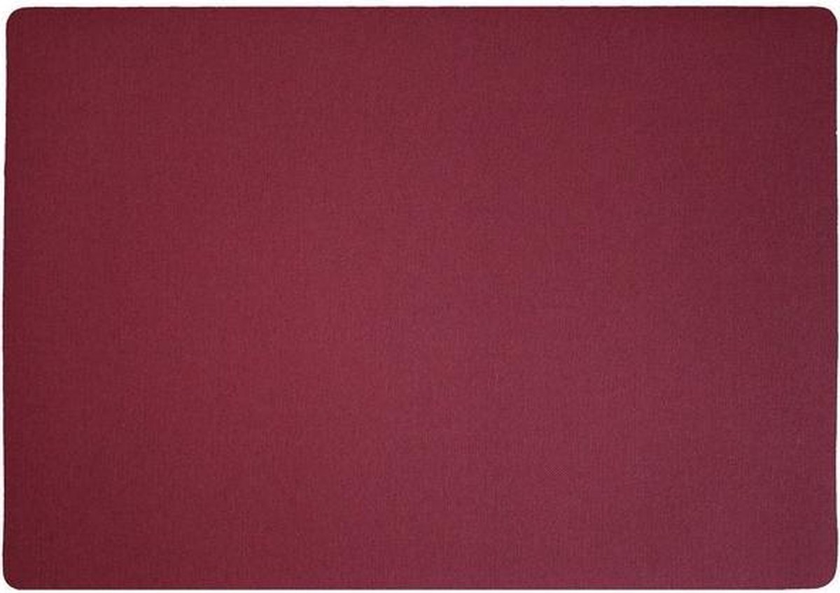 4x Lino Placemat Wine Red - 30x43cm - onderlegger - tafeldecoratie - tafel dekken - wijnrood