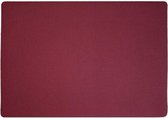 4x Lino Placemat Wine Red - 30x43cm - onderlegger - tafeldecoratie - tafel dekken - wijnrood