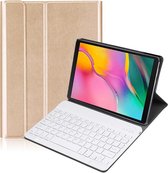 Samsung Galaxy Tab A 10.1 Inch SM-T510 SM-T515 SM-T517 2019 inch Case - Bluetooth toetsenbord hoes - QWERTY layout - Magneetsluiting - Sleep/Wake-up functie - Goud