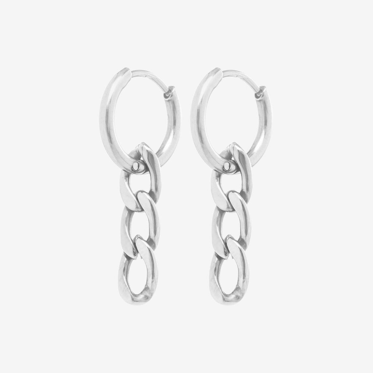 Essenziale Chain Earrings Silver