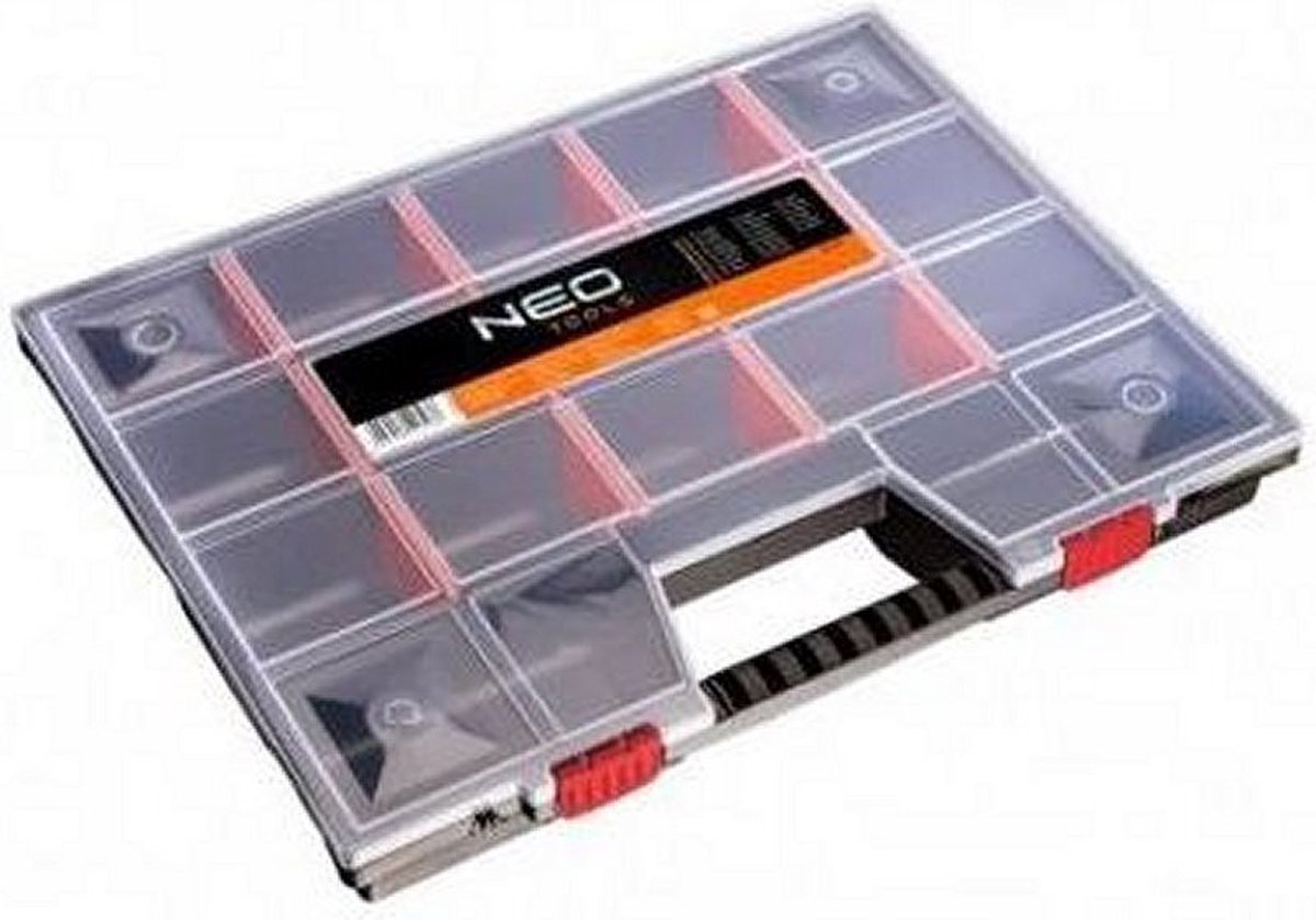 Neo Tools Organizer 6.5x39x29 cm Zwart/Rood