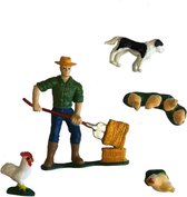 Dutch Farm Serie Boer met boerderijdieren 5dlg