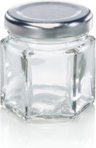 Leifheit 3208 Jampot Zeshoekig 47 ml Glas/Zilver