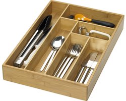 Lurch - bestekopberglade groot - bestek organiser - bamboe - 3.5x44.5cm