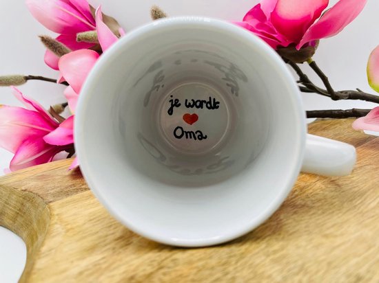 Koffiekopjes zwangerschap (aankondiging / bekendmaking) voor Oma & Opa - Voilà - Make it Personal