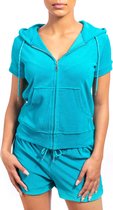 Badstof Terry Ray Kimberly Hoody Turquoise L
