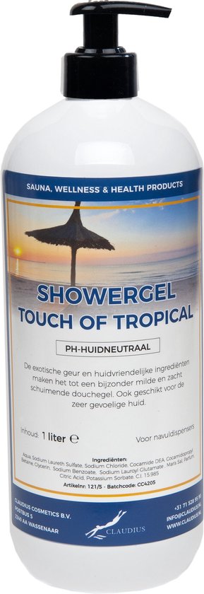Sanicurv Douchegel Sensitive 1 Liter – PH-hautneutral, Mit Kamille-Extrakt Für Empfindliche Haut