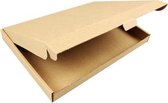 Brievenbusdoos 100 stuks A4 met klep, golfkarton 310x220x28mm - extra stevig