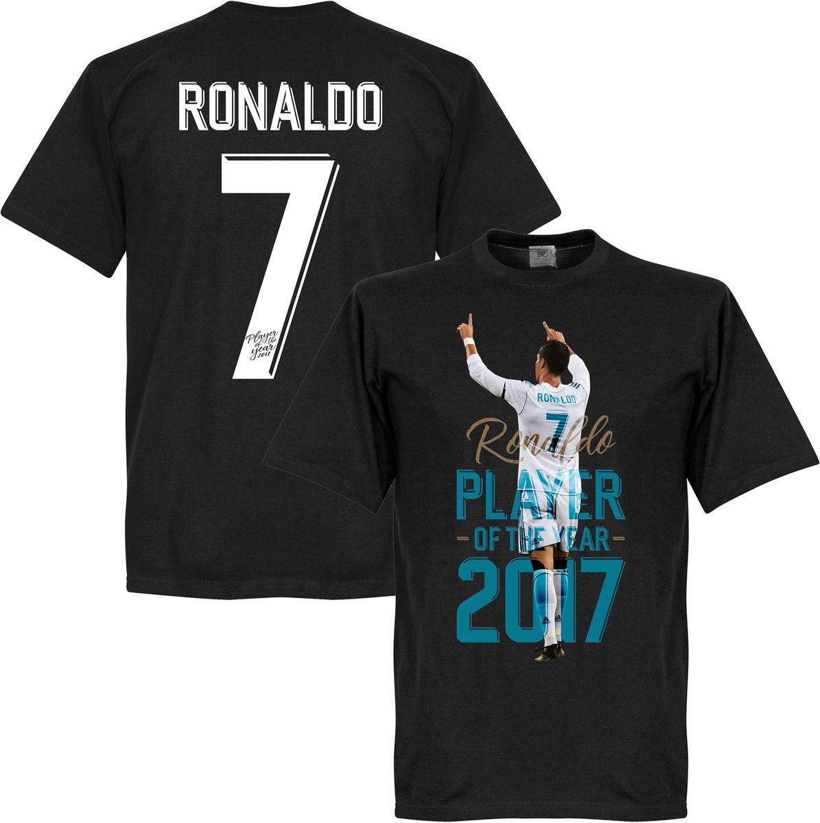 Ronaldo Player Of The Year 2017 T-Shirt - Kinderen - 104