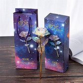24k Galaxy roos + gift box - Gouden Rose - Kerst - Feestdagen - Cadeau tip- Merk: 24 k gold