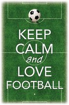 Wandbord - Keep Calm And Love Football