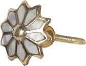 Clayre & Eef Doorknob 64687 Ø 3 cm - Bouton de meuble en métal doré