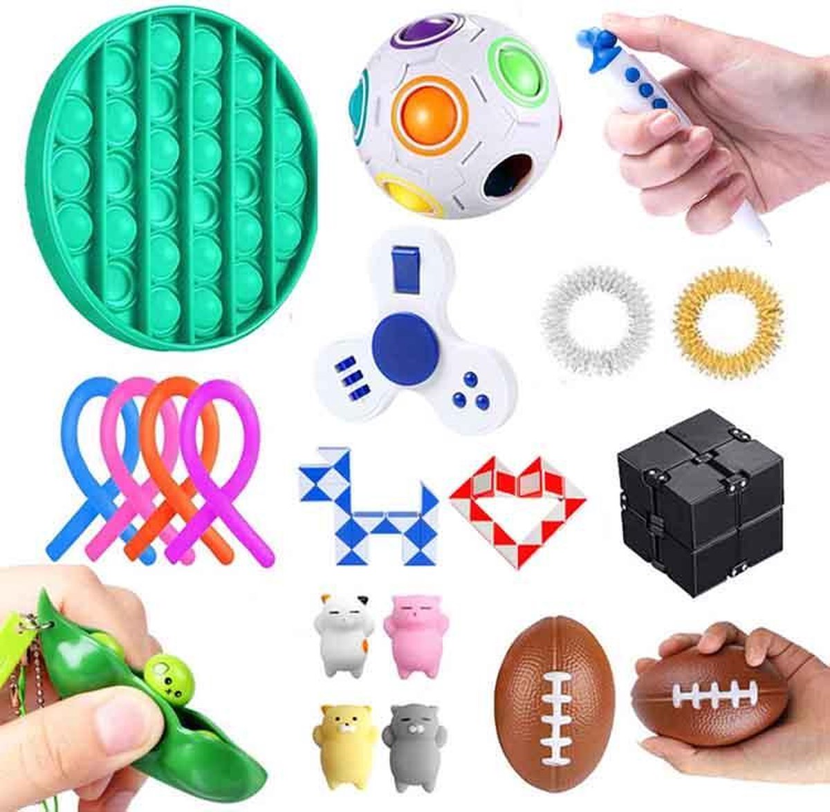 Fidget toys pakket set Pop it fidget toys box fidget