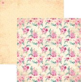 RP0328 Springtime Collection - Big Flowers Double-sided patterned paper 12x12 200 gsm