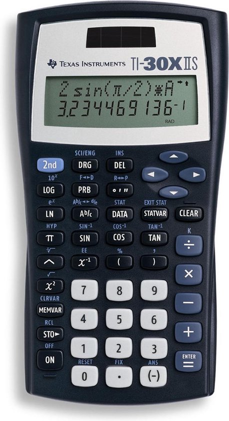 Texas Instruments TI-30XIIS™ - Wetenschappelijke rekenmachine, Twee-regelig  display,... | bol.com