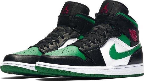Nike Air Jordan 1 Mid Green Toe - Sneaker - 554724-067 - Maat 41 ...