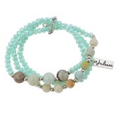 Juleeze Armbanden Dames (set v 2) Groen Kunststof Rond Armband Armbandjes Sieraden Dames