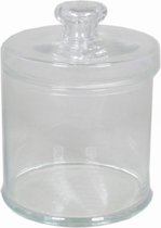 Glazen voorraadpot/bewaarpot 4000 ml met deksel 16 x 21 cm - Koekjespotten/snoeppotten van glas