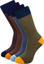 Slopes&Town Bamboe Sokken Stripes Edition Socks (4 pairs)