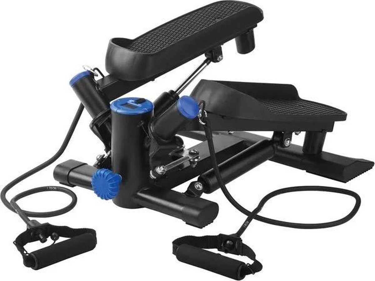 FANTASK Mini Stepper Mit Widerstandsbändern - Home Trainer Für Büro & Zuhause