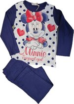Minnie Mouse pyjama blauw maat 122/128