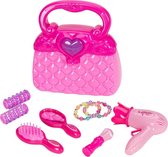 A&K Toys Fashion Tas Roze - Inclusief Accessoires - Fohn - Borstel - Armband