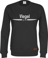 Vlegel Sweater Zwart | Maat L