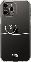 HappyCase Apple iPhone 12 et 12 Pro TPU Heart Print