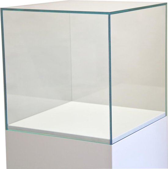 Glazen vitrinekap, 40 x 40 x 40 cm (lxbxh), 6mm glas | bol.com