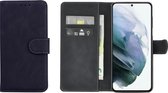 Samsung Galaxy S21 Hoesje - Book Case Wallet Zwart Cover