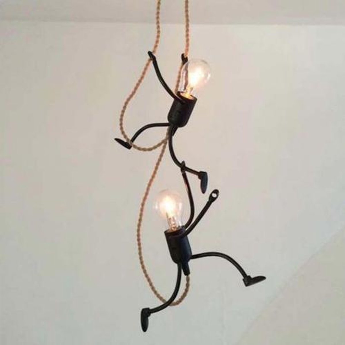 Mr.Bright Hanglamp-Mr.Bright Fun for Two-Grappige lampmannetjes die in hun  touw... | bol.com