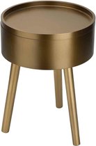 Luxe Bijzettafel - Salontafel - Tafel - Goud - 30x30xh48cm - Hout