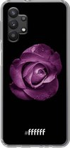 6F hoesje - geschikt voor Samsung Galaxy A32 5G -  Transparant TPU Case - Purple Rose #ffffff