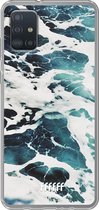 6F hoesje - geschikt voor Samsung Galaxy A52 - Transparant TPU Case - Waves #ffffff