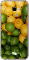6F hoesje - geschikt voor Samsung Galaxy J4 Plus -  Transparant TPU Case - Lemon & Lime #ffffff
